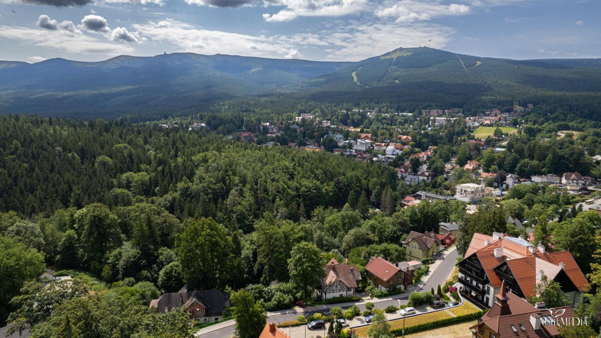 Apartament Panorama Gor - Centrum Miasta Z Widokiem Na Szrenice Schreiberhau Exterior foto