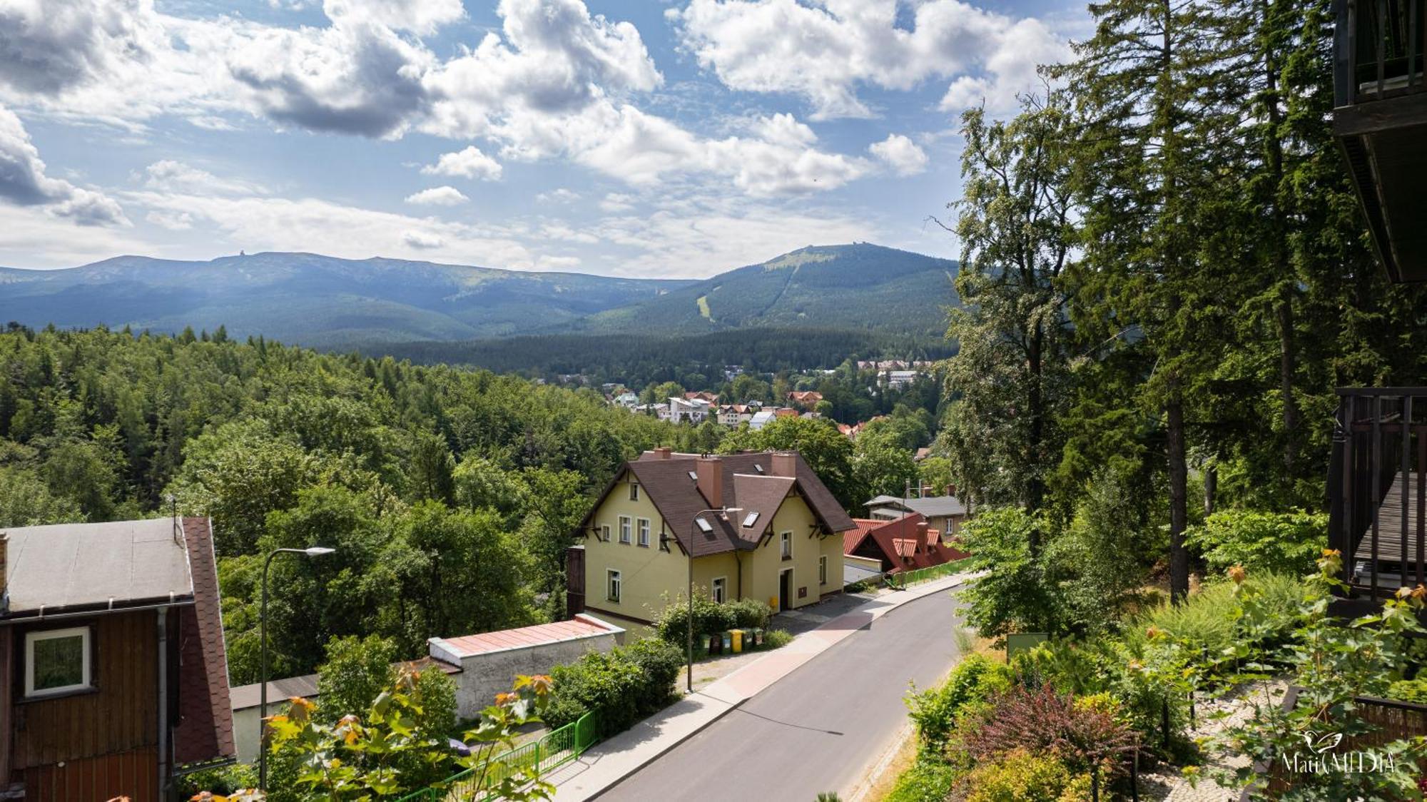 Apartament Panorama Gor - Centrum Miasta Z Widokiem Na Szrenice Schreiberhau Exterior foto