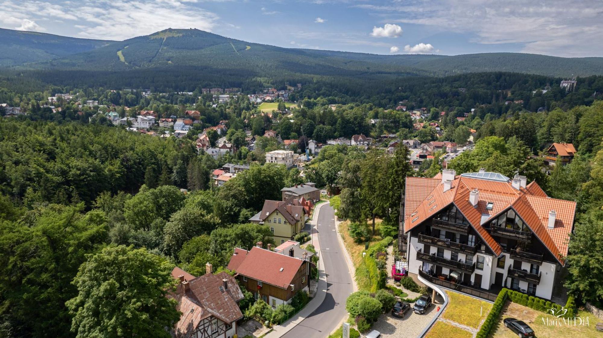 Apartament Panorama Gor - Centrum Miasta Z Widokiem Na Szrenice Schreiberhau Exterior foto