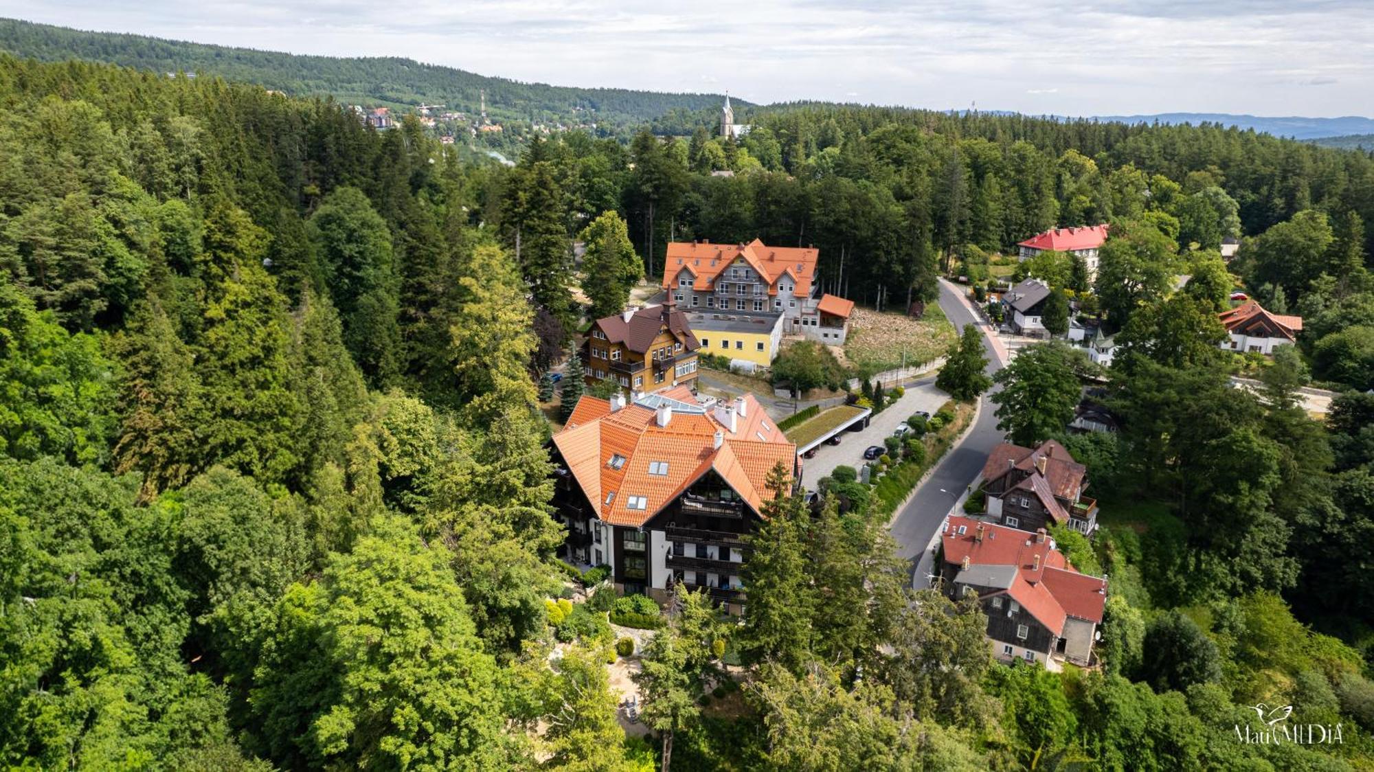 Apartament Panorama Gor - Centrum Miasta Z Widokiem Na Szrenice Schreiberhau Exterior foto