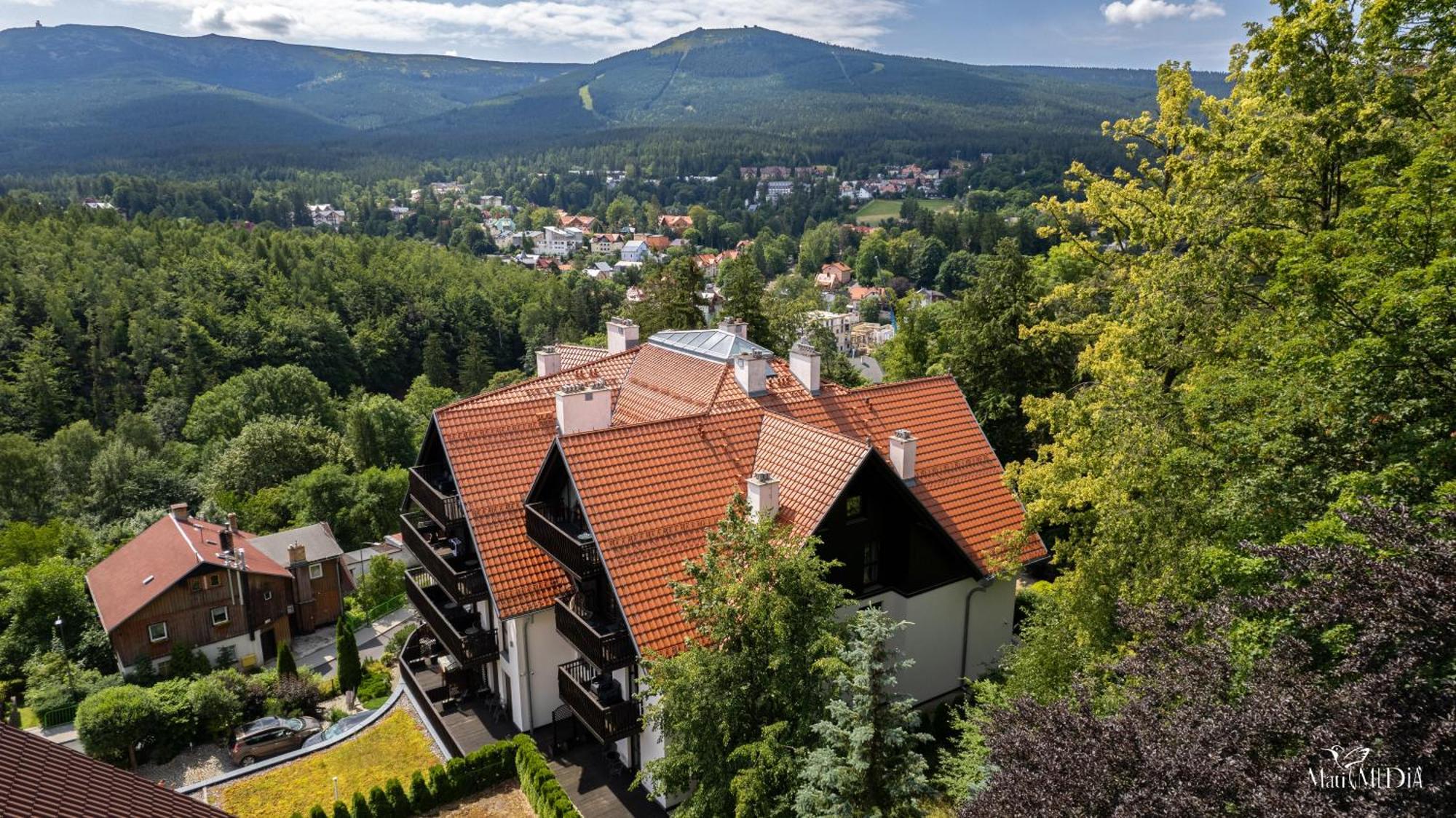 Apartament Panorama Gor - Centrum Miasta Z Widokiem Na Szrenice Schreiberhau Exterior foto